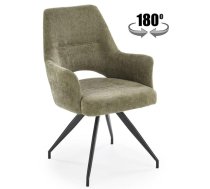 Virtuves Krēsls Halmar K542 48x58x88cm, Melns/Zaļš (V-CH-K/542-KR-OLIWKOWY)