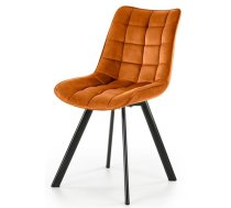 Virtuves Krēsls Halmar K332 61x46x84cm, Melns/Oranžs (V-CH-K/332-KR-CYNAMONOWY)