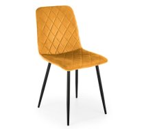 Virtuves Krēsls Halmar K525 46x40x89cm, Melns/Oranžs (V-CH-K/525-KR-MUSZTARDOWY)