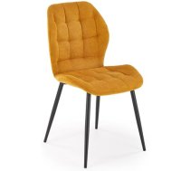 Virtuves Krēsls Halmar K548 47x47x84cm, Melns/Oranžs (V-CH-K/548-KR-MUSZTARDOWY)
