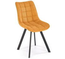 Virtuves Krēsls Halmar K549 61x47x84cm, Melns/Oranžs (V-CH-K/549-KR-MUSZTARDOWY)