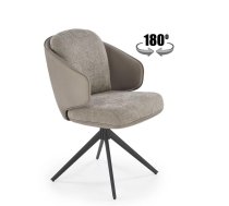Virtuves Krēsls Halmar K554 50x54x81cm, Melns/Pelēks (V-CH-K/554-KR-POPIELATY)