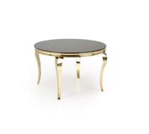 Virtuves galds Halmar Reginald 2, 120x120x76cm, Melna/Zelta (V-CH-REGINALD_2-ST)
