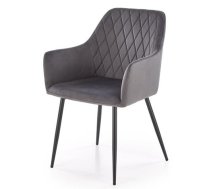 Virtuves Krēsls Halmar K558 48x46x86cm, Melns/Pelēks (V-CH-K/558-KR-POPIELATY)