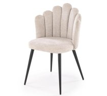 Virtuves Krēsls Halmar K552 48x47x83cm, Melns/Bēšs (V-CH-K/552-KR-BEŻOWY)