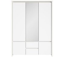 Drēbju Skapis Black Red White Kaspian, 153.5x55.5x211cm, Balts (S128-SZF5D2S-BI/BIM)