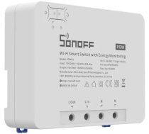 Viedais WiFi slēdzis Sonoff POWR3 ar jaudas uzraudzību White (6920075776768)