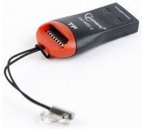 Ārējais Atmiņas Karšu Lasītājs Gembird FD2-MSD-3 USB, Melns/Sarkans