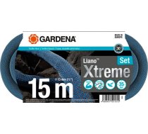 Šļūtene Gardena Liano Xtreme 13mm (1/2") Ar Smidzināšanas Sprauslu un Krāna Savienojumiem 15m (970643201)