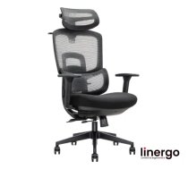Biroja Krēsls Linergo Human Ergo, 51x54x133cm, Melns (33-2136-MM)