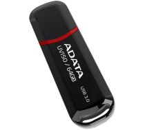 USB Zibatmiņa Adata UV150 3.0, 64GB, Melna (AUV150-64G-RBK)