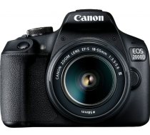 Spoguļkamera Canon EOS 2000D 24.1Mpx Melna (2728C002)