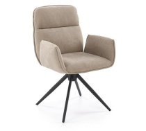 Virtuves Krēsls Halmar K574 49x60x88cm, Melns/Bēšs (V-CH-K/574-KR-C.BEŻOWY)