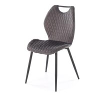 Virtuves Krēsls Halmar K569 54x47x84cm, Melns/Pelēks (V-CH-K/569-KR-POPIEL)