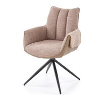 Virtuves Krēsls Halmar K579 64x65x87cm, Melns/Brūns (V-CH-K/579-KR-BRĄZOWY)