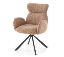 Virtuves Krēsls Halmar K571 64x52x93cm, Melns/Sarkans (V-CH-K/571-KR-CYNAMONOWY)
