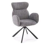 Virtuves Krēsls Halmar K571 64x52x93cm, Melns/Pelēks (V-CH-K/571-KR-POPIELATY)