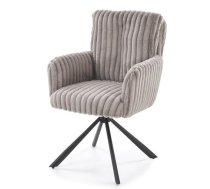 Virtuves Krēsls Halmar K572 68x62x93cm, Melns/Pelēks (V-CH-K/572-KR-POPIELATY)