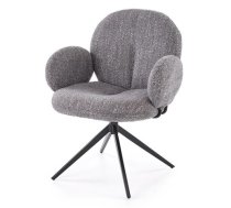 Virtuves Krēsls Halmar K568 64x65x83cm, Melns/Pelēks (V-CH-K/568-KR-POPIELATY)
