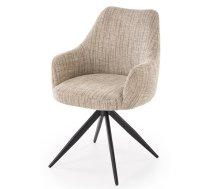Virtuves Krēsls Halmar K564 63x60x87cm, Melns/Bēšs (V-CH-K/564-KR-BEŻOWY)