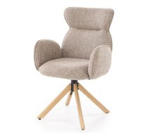 Virtuves Krēsls Halmar K585 63x64x93cm, Ozola/Bēšs (V-CH-K/585-KR-C.BEŻOWY/D.NATURALNY)