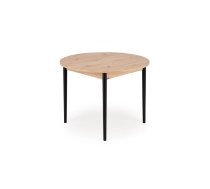 Virtuves galds Halmar Pivot, 102x102-142x75cm, Ozola (V-PL-PIVOT-ST-ARTISAN/CZARNY)