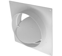 Ventilācijas flancis Europlast ar savienpjumu un vārstu AFV150 D150mm Balts