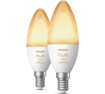 Viedā LED Spuldze Philips Hue White Ambiance E14 4W 2700-6500K 2pcs