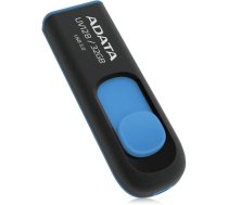 USB Zibatmiņa Adata UV128 3.2, 32GB, Melna/Zila (AUV128-32G-RBE)