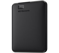 Ārējais Cietais Disks HDD Western Digital Elements Portable, 1TB, Melns (WDBUZG0010BBK-WESN)