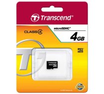 Atmiņas Karte Transcend TS4GUSDC4 Micro SD 4GB, Melna