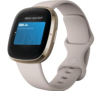 Viedpulkstenis Fitbit Sense Lunar Soft Gold /White  (Fb512Glwt)