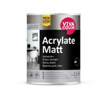 Sienas krāsa Vivacolor Acrylate Matt A Mitrumizturīga, matēta , 0,9L
