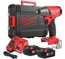 Akumulatora Trieciena Uzgriežņu Atslēga Milwaukee M18 ONEIWF12-502X 18V 2x5Ah (4933451374)