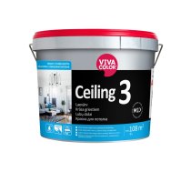 Griestu krāsa Vivacolor Ceiling 3 AP pilnīgi matēta, 9L