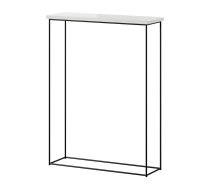 Bāra Galds Adrk Sili, 20x60x80cm, Balts/Melns (CT-SIL-B-WS)