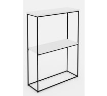 Bāra Galds Adrk Velo, 60x80x80cm, Matēta Balts/Melns (CT-VEL-B-WM)