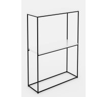 Bāra Galds Adrk Velo, 60x80x80cm, Balts/Melns (CT-VEL-B-WS)
