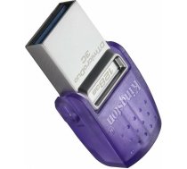 USB Zibatmiņa Kingston DataTraveler microDuo 3C Type-C/USB 3.2, 128GB, Violeta (DTDUO3CG3/128GB)