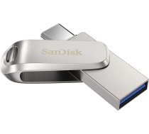 USB Zibatmiņa SanDisk Ultra Dual Drive Luxe Type-C/USB 3.1, 512GB, Sudraba (SDDDC4-512G-G46)