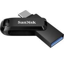 USB Zibatmiņa SanDisk Dual Drive Go Type-C/USB 3.1, 32GB, Melna (SDDDC3-032G-G46)