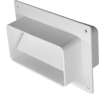 Ventilācijas Flancis Ar Savienojumu Un Vārstu Europlast KFV 110x55mm, Balts