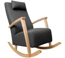 Šūpuļkrēsls Home4you Venla, 102x65.5x104cm, Tumši Pelēks (15614)