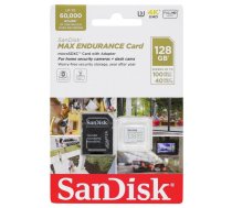 Atmiņas Karte SanDisk SDSQQVR-128G-GN6IA Micro SD 128GB, 100MB/s, Ar SD Adapteri Balta