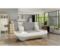 Izlaižams Dīvāns Eltap Ewa II Sawana/Soft 92x194x95cm Pelēks/Balts (E12)