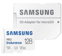 Atmiņas Karte Samsung MB-MJ128KA/EU Micro SD 128GB, 100MB/s, Ar SD Adapteri Balta