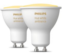 Viedā LED Spuldze Philips Hue White Ambiance GU10 5W 2200-6500K 2pcs