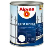 Krāsa Rūsas Dzelzs Un Tērauda Virsmām Alpina Direkt Auf Rost, Zaļa Spīdīga 0.75l (RAL 6005)