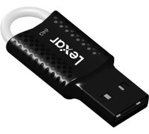 USB Zibatmiņa Lexar JumpDrive V40 2.0, 64GB, Melna (LJDV40-64GAB)