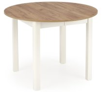 Koka Virtuves Galds Halmar Ringo, 102x102-142x76cm, Ozola (V-PL-RINGO-ST-CRAFT/BIAŁY)